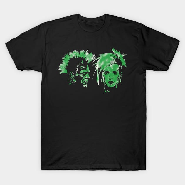 Punk Monster Couple T-Shirt by @johnnehill